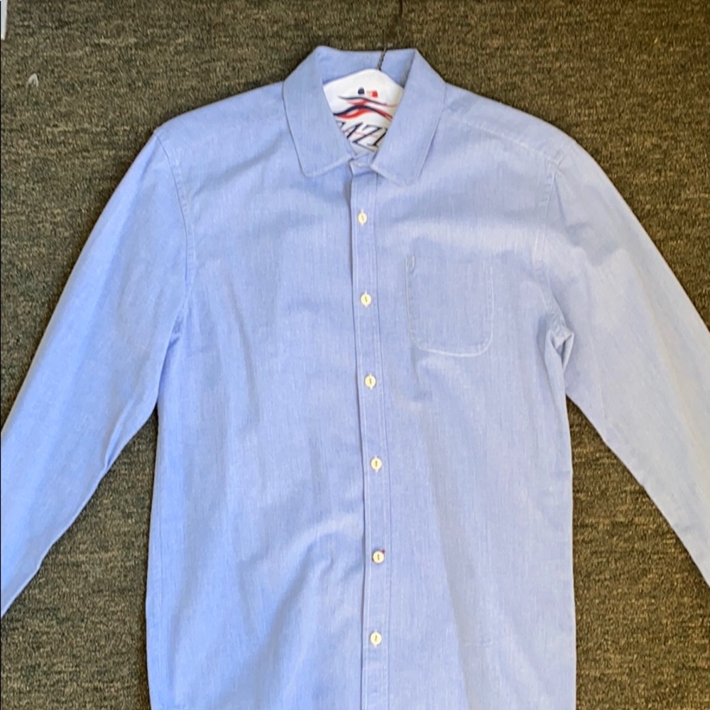 Blue button up
